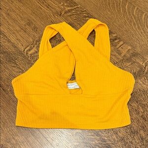 Urban Outfitters Yellow Crop Top